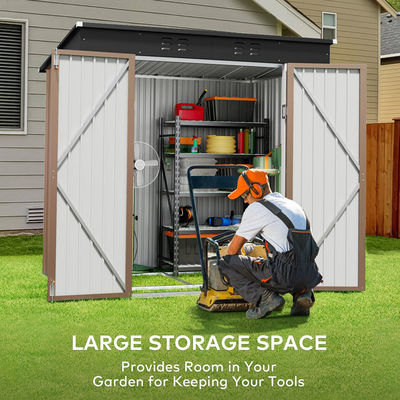 Outdoor Backyard Small Tool Bicycle Shed House Metal Steel Waterproof Garden Storage
