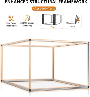 Waterproof 8 x 12 FT Metal Garden Shed with 4 Vents and Durable Design from AJUNION