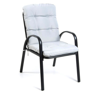 Leisure Outdoor Furniture Removable Stackable Folding Iron Metal Chair with Arm
