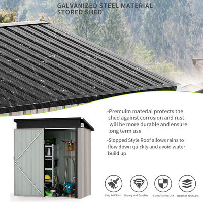 Small Garden Metal Steel Storage House Outdoor Backyard Portable Waterproof Bike Shed