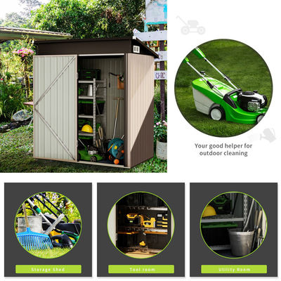 Small Garden Metal Steel Storage House Outdoor Backyard Portable Waterproof Bike Shed