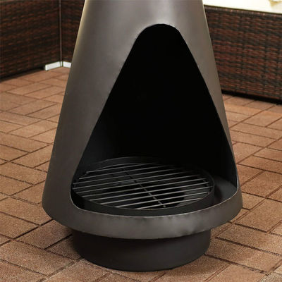 Steel Wood Burning Firepit Heavy Duty Fire Pits for Outdoor Patio Backyard Garden Camping