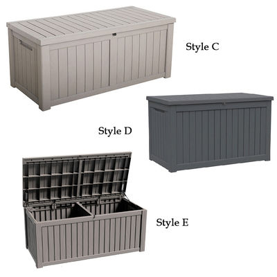 118L Custom Logo Multifunction Outdoor Waterproof Plastic Resin Tool Storage Container for Camping and Patio