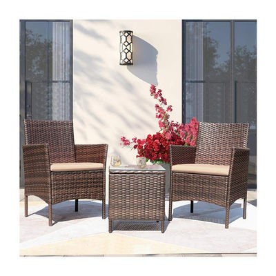 Leisure Outdoor AJUNION PE Rattan Patio Furniture Set for Balcony Poolside Garden