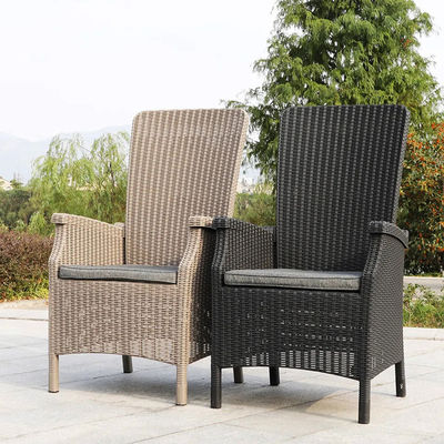 Garden Chair for Outdoor Furniture Plastic High Back Coffee Dining Arm Chair in Patio