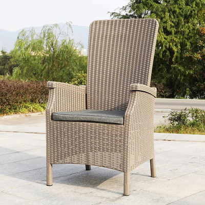 Garden Chair for Outdoor Furniture Plastic High Back Coffee Dining Arm Chair in Patio