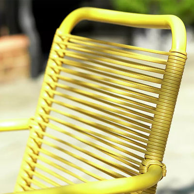 Villa AJUNION 4 Seater Metal Garden Furniture Balcony Patio Set Bistro Set Steel Garden Set