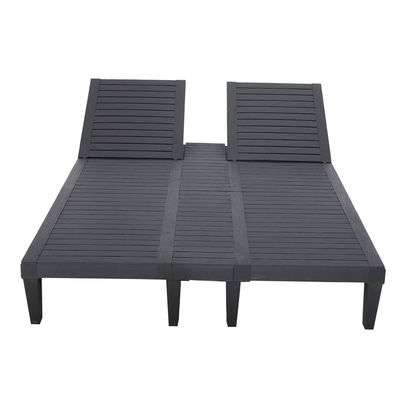 Plastic Stackable Adjustable Sun Lounger Chair for Outdoor Beach Patio Hotel Swimming Pool