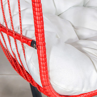Garden Furniture W100xL120xH198cm Patio Swing Plastic PE Rattan Egg Chair Hanging Chair