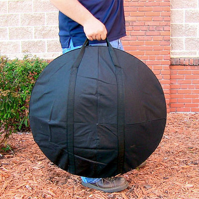 Outdoor Patio Backyard Garden Bonfire Camping Round Metal Fire Pit Bowl with Poker in Black