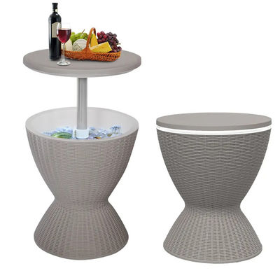 Versatile Ice Cooler Lift Top Table for Outdoor Camping Picnic Beach Cafe Bistro Garden