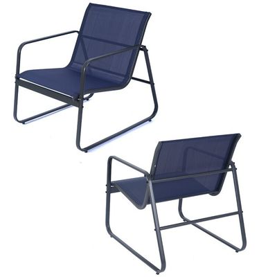Sturdy and Stylish AJUNION 4 Piece Outdoor Furniture Steel Metal Garden Set for Patio
