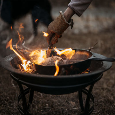 Backyard Garden Camping Bonfire Charcoal BBQ Grill Fire Pit Bowl with Customized Logo