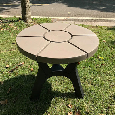 Plastic Wood Table and Chair Set for Nordic Outdoor Patio Garden Balcony Cafe Restaurant