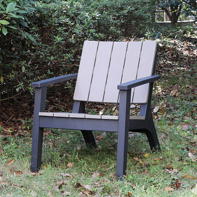 Plastic Wood Table and Chair Set for Nordic Outdoor Patio Garden Balcony Cafe Restaurant