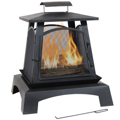 Outdoor Portable Wood Burning Firepit for Backyard Garden Bonfire Camping Picnic