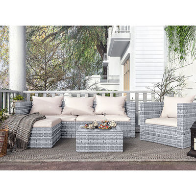 Mail Packing Y AJUNION Wicker Rattan Garden Sofa Set Outdoor Furniture Sectional