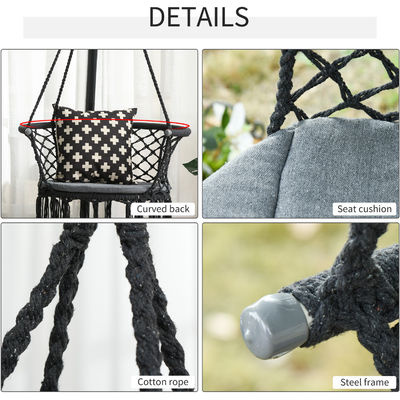 Outdoor Furniture Macrame Cotton Rope Hammock Chair Swings for Indoor and Outdoor