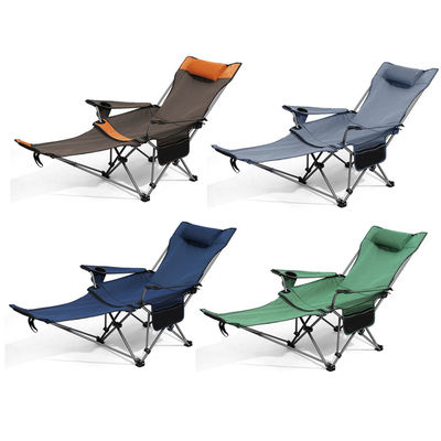 Outdoor Camping Portable Folding Beach Chair with Armrest and Removable Armrest Design