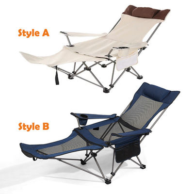 Outdoor Camping Portable Folding Beach Chair with Armrest and Removable Armrest Design