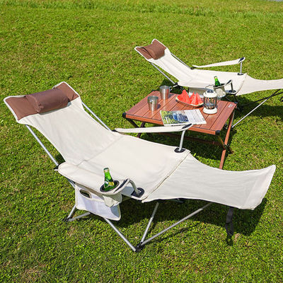 Outdoor Camping Portable Folding Beach Chair with Armrest and Removable Armrest Design