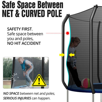 Applicable Scene AJUNION 10ft Trampoline for Kids Jumping in Park or Kindergarten