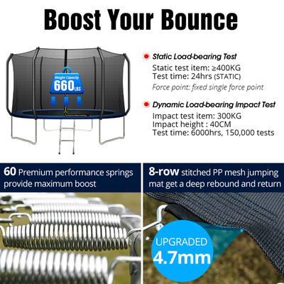 Applicable Scene AJUNION 10ft Trampoline for Kids Jumping in Park or Kindergarten
