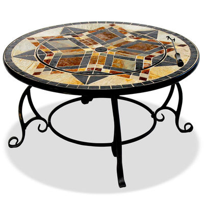 Outdoor Garden Picnic Firepit with Portable Wood Burning Firepit and Korean Charcoal BBQ