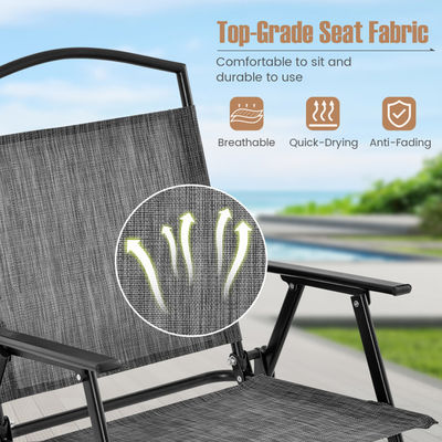 Mail Packing Square Dining Table and Teslin Chair Set for Outdoor Garden Cafe Restaurant