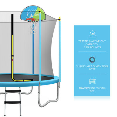 Outdoor Trampoline Park with Stainless Steel Frame and 800 lbs Max. Weight Capacity