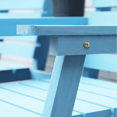 Outdoor Courtyard Solid Wooden Double Chair Bench with Table Enjoy Your Patio in Style