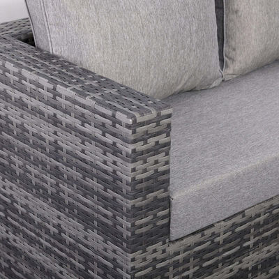 Modern Design All Weather Corner Sofa Set with Adjustable Table L.265 X W.204 X H.66cm
