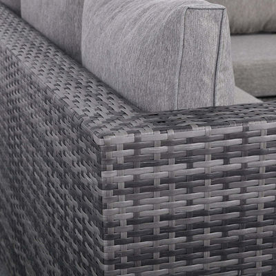 Modern Design All Weather Corner Sofa Set with Adjustable Table L.265 X W.204 X H.66cm