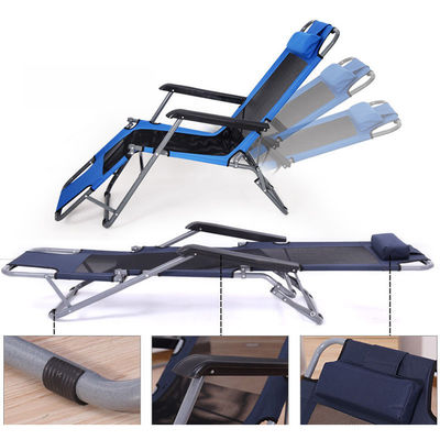 Adjustable Foldable Beach Reclining Zero Gravity Lounge Chair with Y Mail packing