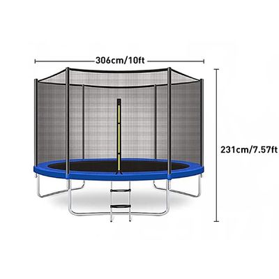 Experience the Joy of Bouncing with AJUNION 10ft Park Trampoline and Enclosure Net