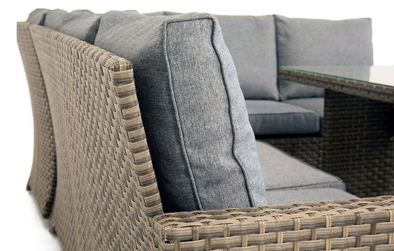 Stool Size L.44 X W.44 X H.41cm AJUNION PE Rattan Garden Set for Your Outdoor Space