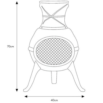 Metal Outdoor Patio Backyard Garden Camping Heavy Duty Steel Wood Burning Firepit Charcoal Fire Pit Fireplace Chimenea with Rain Cap