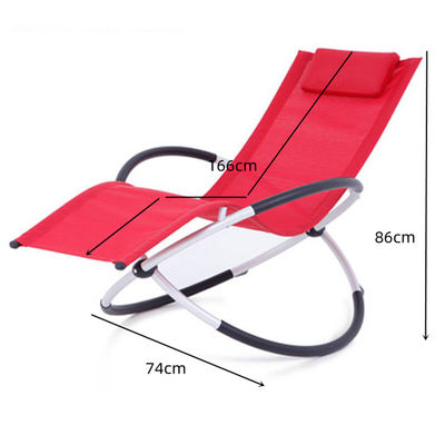 Modern Outdoor Furniture Folding Zero Gravity Rocking Chair for Patio Garden and Beach