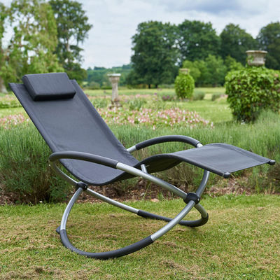 Modern Outdoor Furniture Folding Zero Gravity Rocking Chair for Patio Garden and Beach