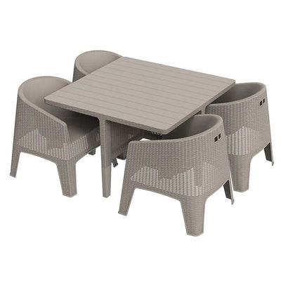 Outdoor Garden Chair Plastic Stackable Coffee Dining Arm Chair Villa Patio Armchair