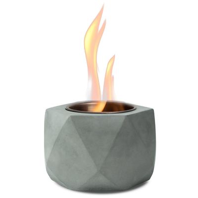 Pounds AJUNION Portable Mini Concrete Fire Pit Tabletop Alcohol Burning Fire Pit Bowl