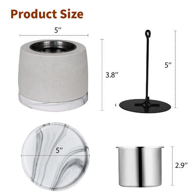 Outdoor Decoration Essential 3.5 Pounds Smokeless Alcohol Burning Fire Pit by AJUNION