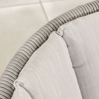 Rope Weave Garden Balcony Furniture 3 Piece Aluminum Lounge Set with Side Table by AJUNION