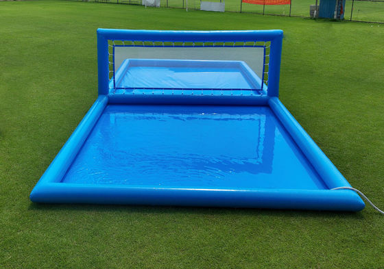 Outdoor 33ft Inflatable Volleyball Court Set for Swimming Pool L32.8 x W16.5 x H7ft