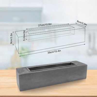 Stylish Concrete Tabletop Fireplace for Modern Outdoor Garden AJUNION Alcohol Firepit