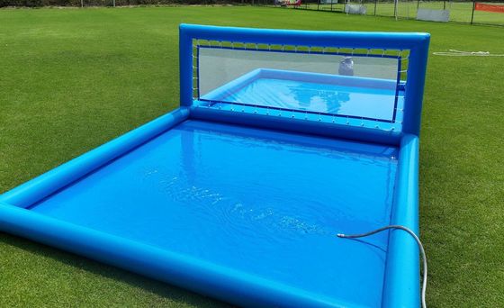 Outdoor 33ft Inflatable Volleyball Court Set for Swimming Pool L32.8 x W16.5 x H7ft