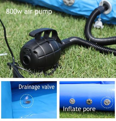 Outdoor 33ft Inflatable Volleyball Court Set for Swimming Pool L32.8 x W16.5 x H7ft