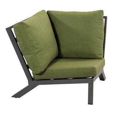 AJUNION Aluminum Frame Outdoor Corner Sofa Lounge Set Sectional Garden Furniture Set