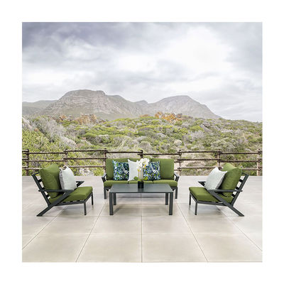 Aluminum Frame AJUNION 4 Piece Outdoor Furniture Set for Leisure Facilities and Patio