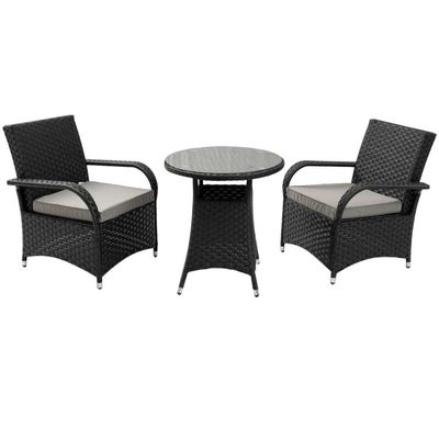 Modern Outdoor Furniture AJUNION 2 Seater Wicker Rattan Chat Furniture Resistant to UV